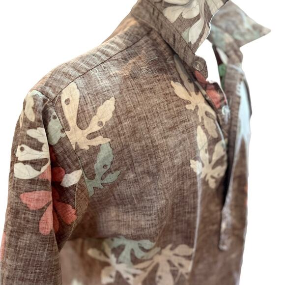 Island Vibrations, Made in Hawaii Islander Tropical 3/4 Luau Hawaiian shirt - Picture 8 of 16